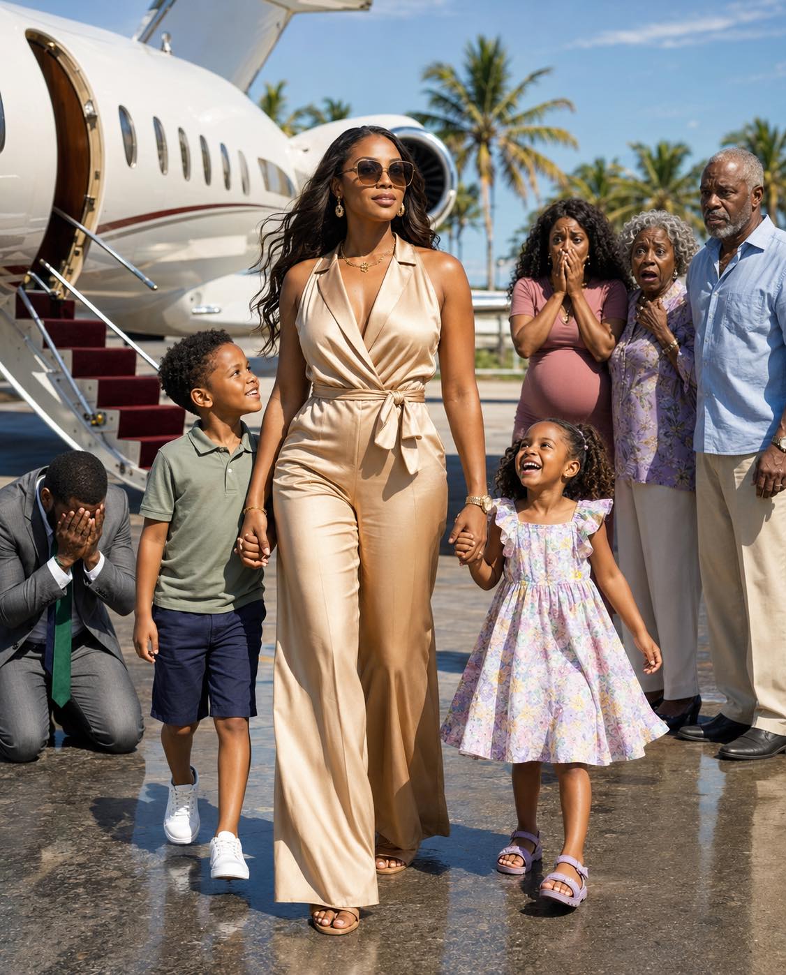 5 minutes after the divorce, I flew abroad with my two kids. Meanwhile, all seven members of my ex-in-law’s family had gathered at the maternity clinic to hear his mistress’s ultrasound results, but the doctor’s words left them stunned.
