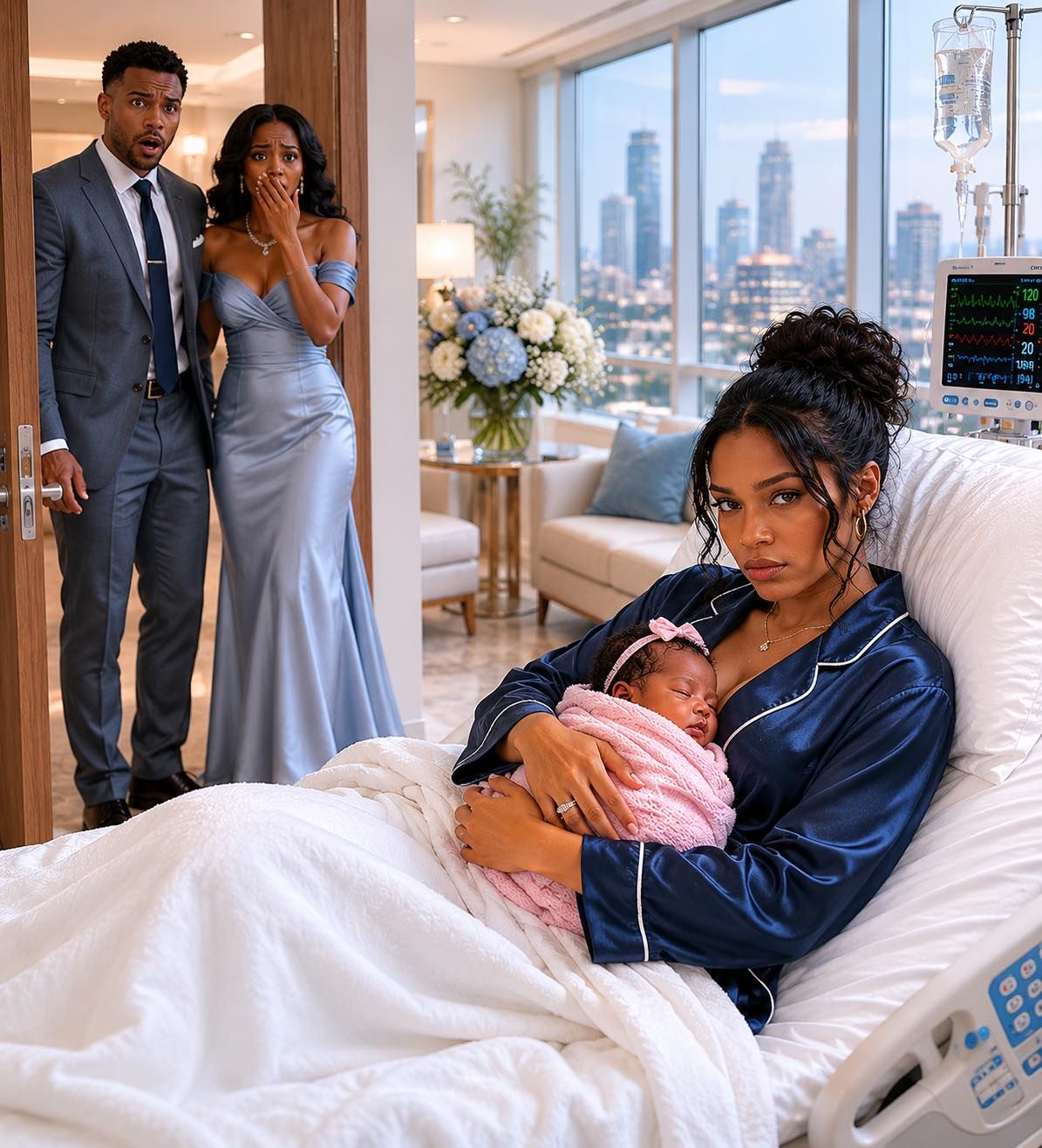 Six months after our divorce, my ex-husband called to invite me to his wedding. I told him, “I just gave birth. I’m not going anywhere.” Thirty minutes later, he showed up in my hospital room wearing his wedding suit… and with a face white with terror.