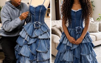 My Stepmom Refused to Give Me Money for a Prom Dress – My Brother Sewed One from Our Late Mom’s Jeans Collection