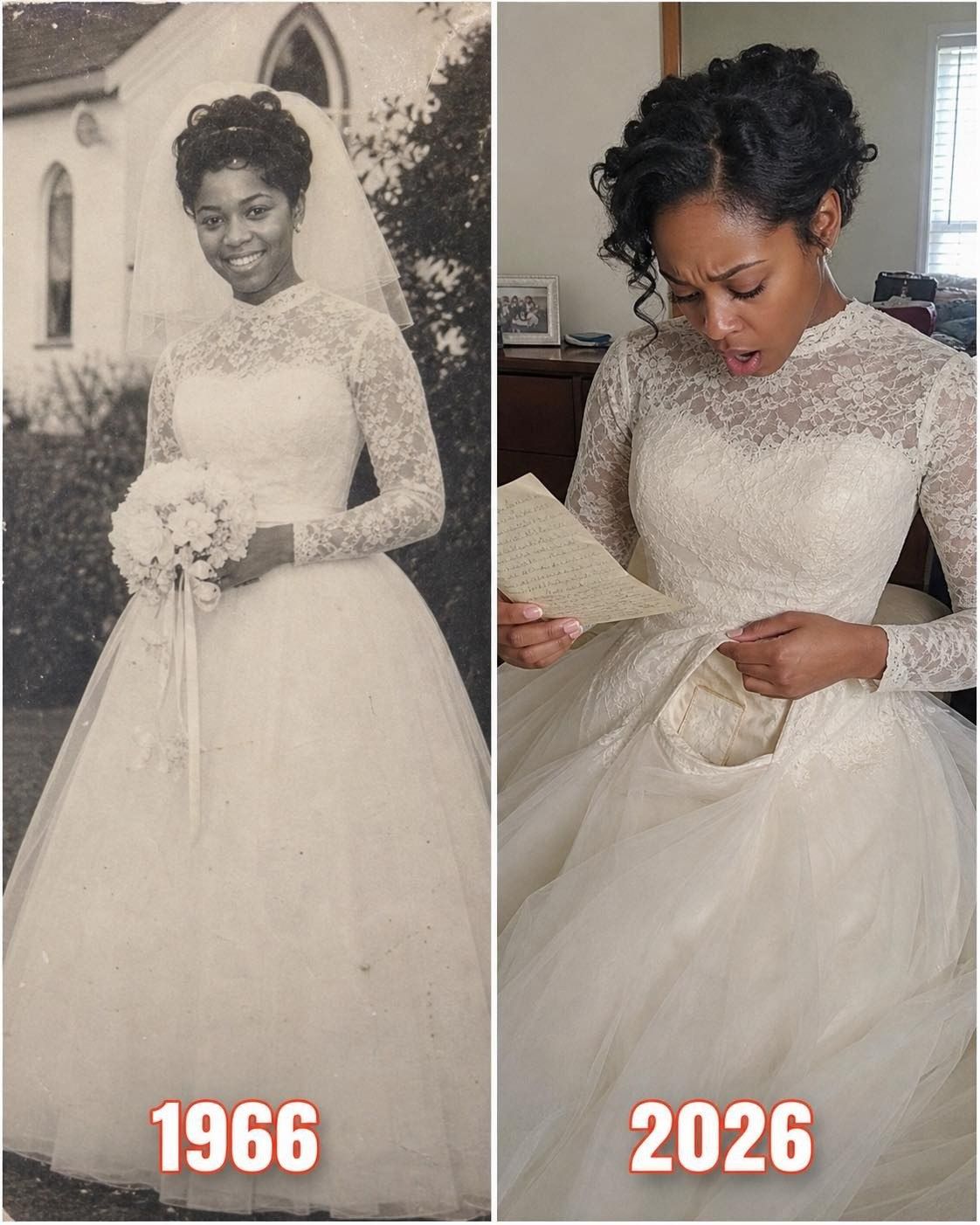 I WORE MY GRANDMOTHER’S WEDDING DRESS IN HER HONOR — WHILE ALTERING IT, I FOUND A HIDDEN NOTE THAT REVEALED SOMETHING I NEVER EXPECTED ABOUT MY PARENTS.