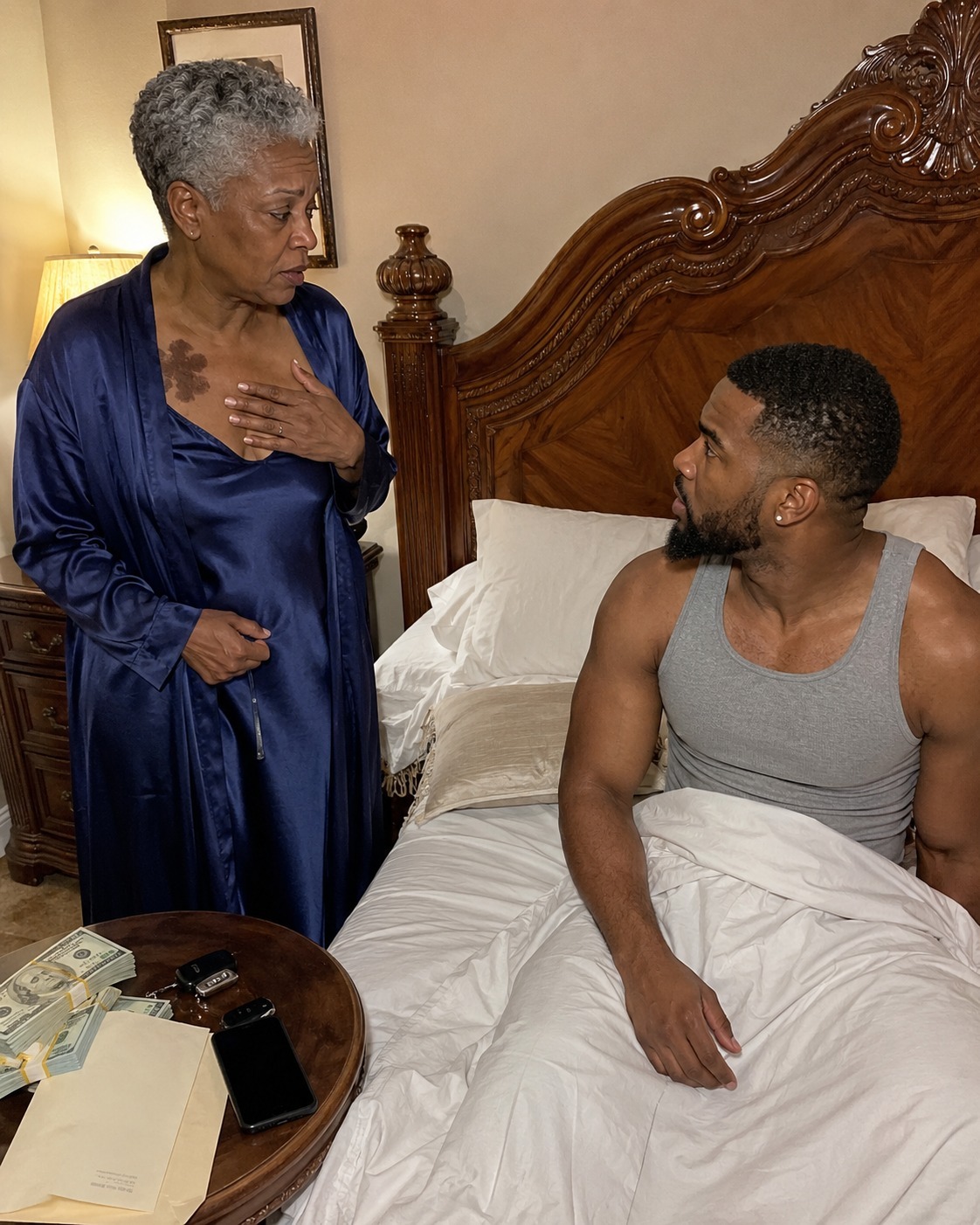 “Everyone called me crazy for marrying a 60-year-old woman,” but on our wedding night I saw a mark on her shoulder, I heard “I have to tell you the truth” and I understood that my whole life had been a lie