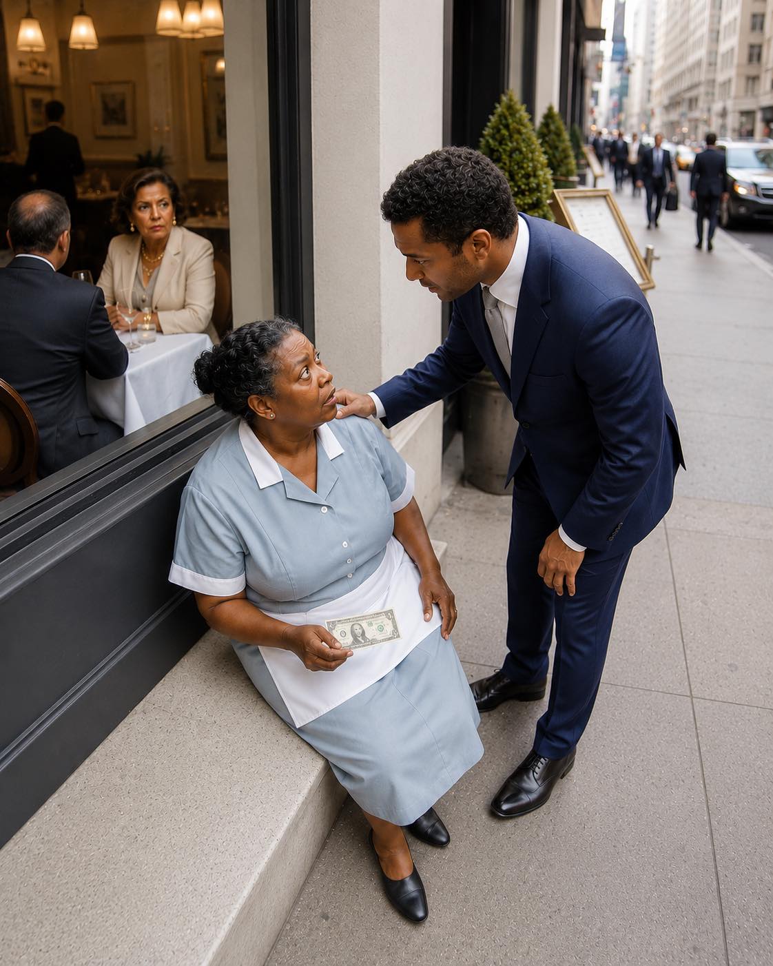 SHE WAS LEFT OUTSIDE THE RESTAURANT LIKE SHE DIDN’T BELONG—THEN THE OWNER WALKED OUT, CALLED HER THE WOMAN WHO SAVED HIS LIFE, AND THE PATRONA CHOKED ON HER OWN PRIDE – usnews