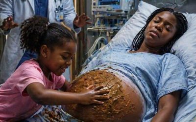 She had been carrying a child while trapped in