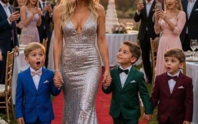 I took my 4-year-old triplets to my millionaire ex-husband’s wedding and his family’s reaction was chilling.