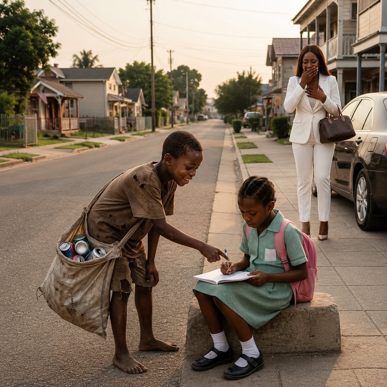A Billionaire Mother Caught a Homeless Boy Teachin…
