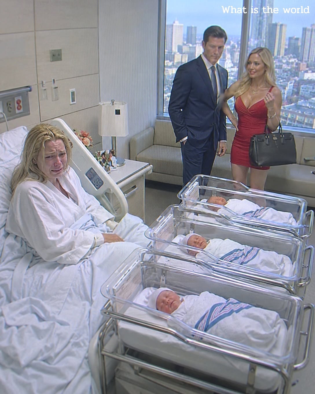After I gave birth to our triplets, my husband walked into my hospital room with his mistress — who was proudly carrying a Birkin bag.