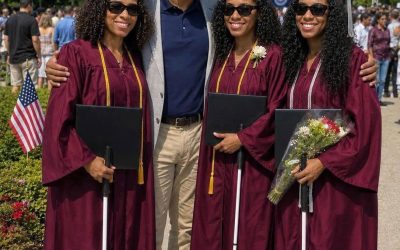 My Wife Left Me with Our Blin:d Newborn Triplets – 18 Years Later, She Showed up at Their Graduation, and What One Daughter Said on Stage Sh0cked Everyone 1