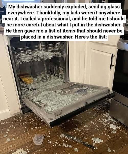 8 Things You Absolutely Should Not Put in a Dishwasher (And Why)