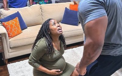 My husband beat me while I was pregnant and his parents laughed… but they didn’t know that a simple message would destroy everything.”