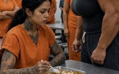 The most feared prison inmate decided to humiliate the newcomer, taking the food off her in front of all the inmates.