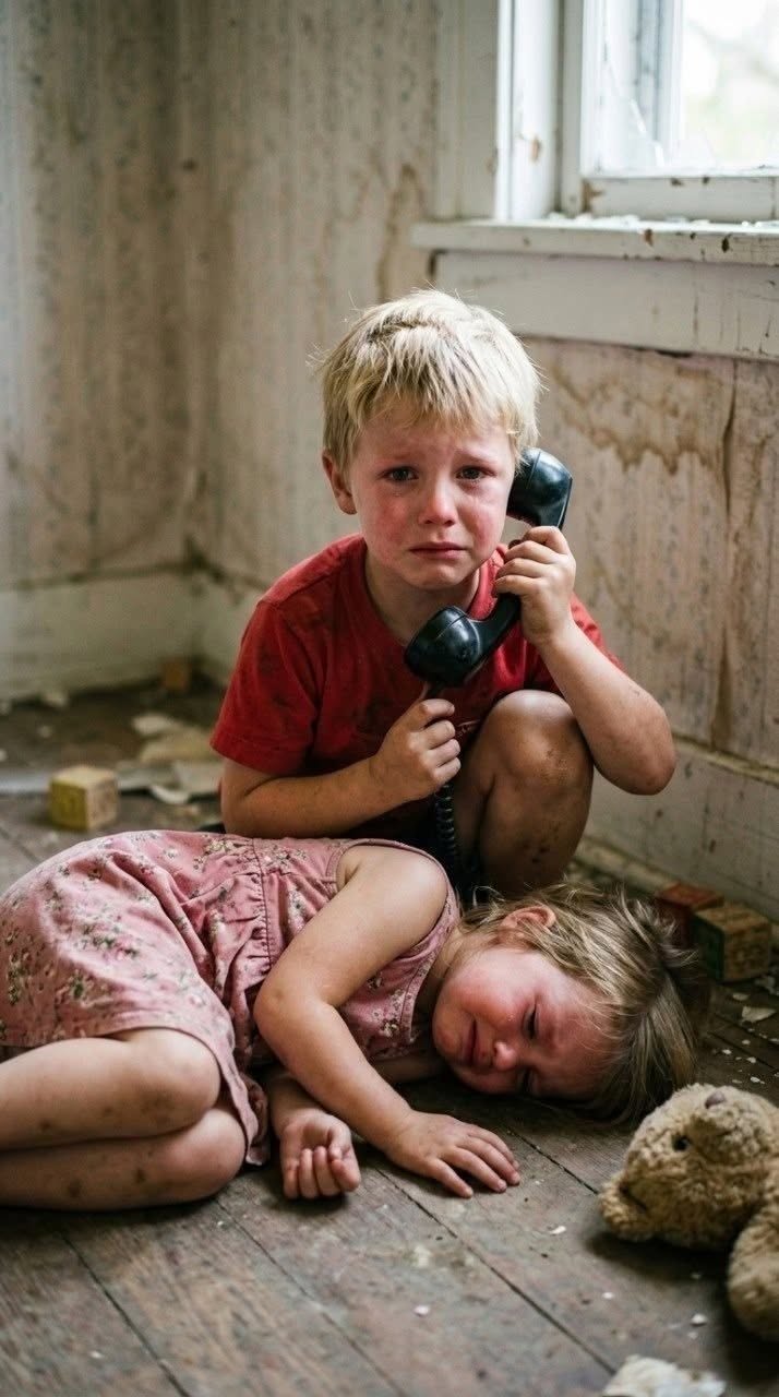 A small voice broke the silence: “Dad… my little sister won’t wake up. We’re so hungry.” Without a second thought, he grabbed them and rushed to the hospital. But what he learned there about their mother would change everything…