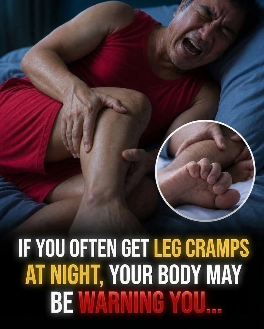 If You Often Get Leg Cramps at Night, Your Body May Be Sending a Warning Sign??